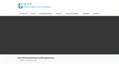 Desktop Screenshot of kav-krankenhaus.de
