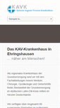 Mobile Screenshot of kav-krankenhaus.de